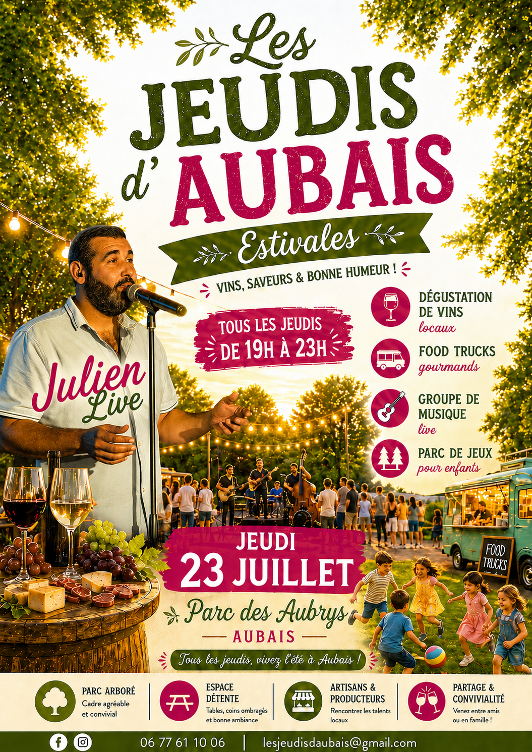 Affiche Les Jeudis d’Aubais