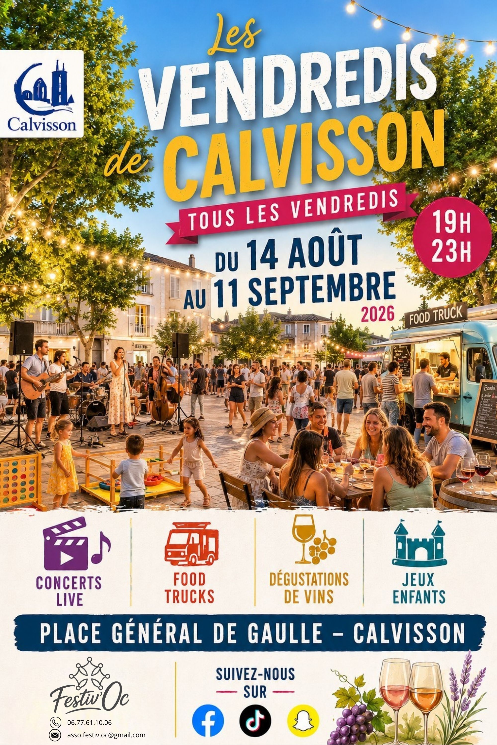 Affiche Les Vendredis de Calvisson