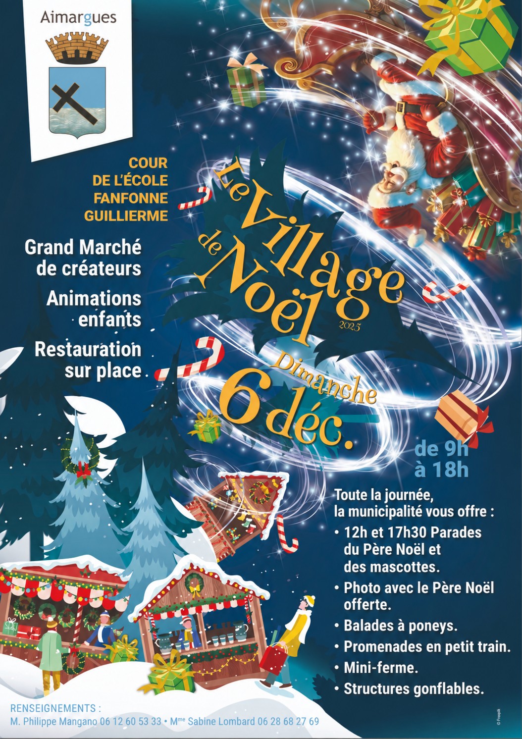Affiche Le village de noël d'Aimargues